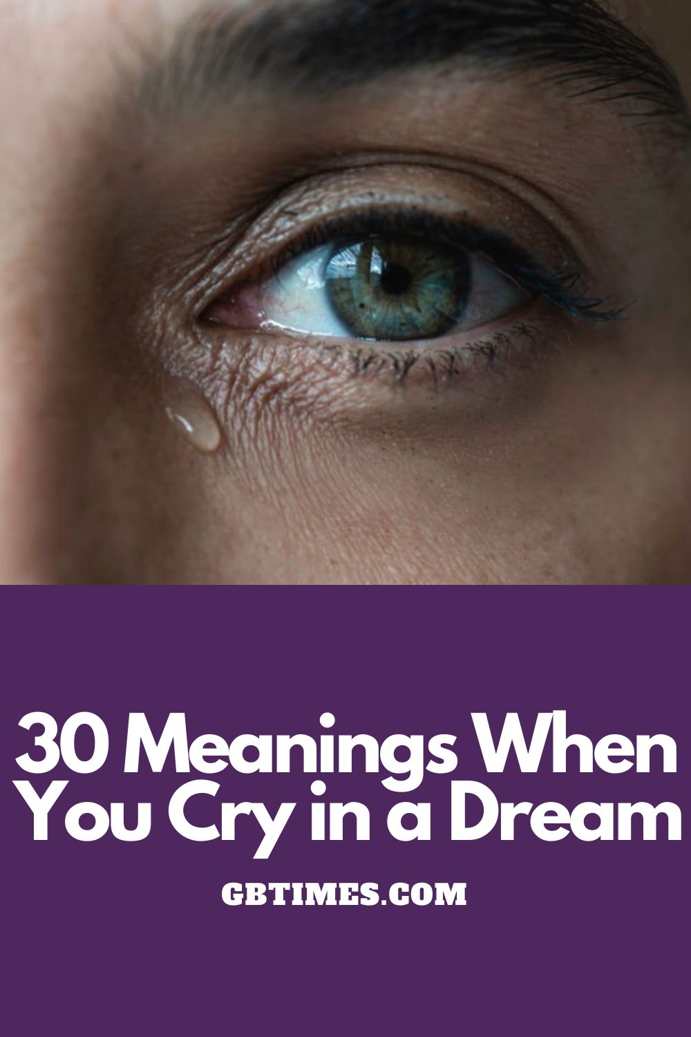 What Crying In A Dream Means
