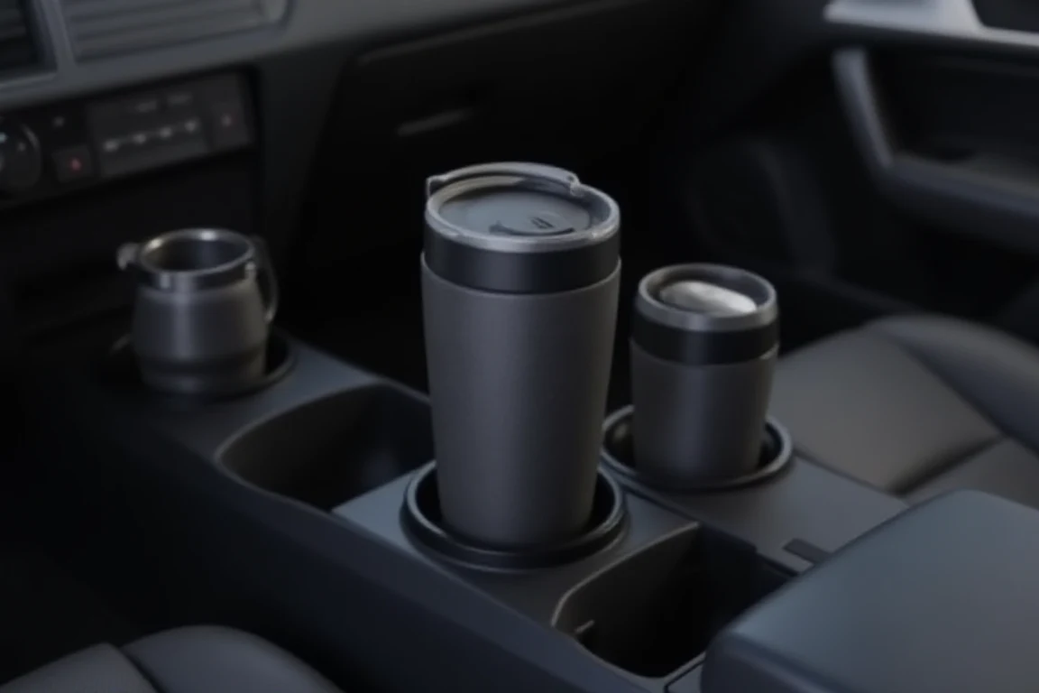 Travel mugs of different sizes=